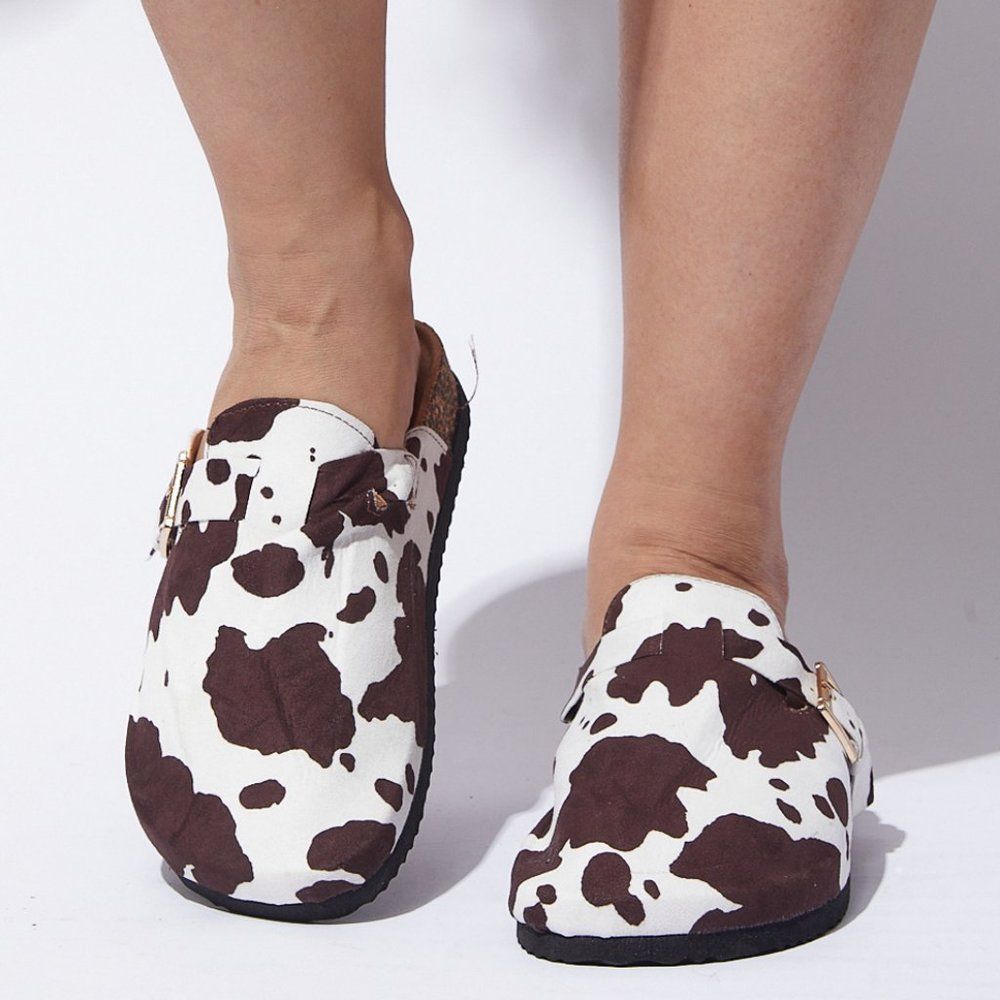 TAN COW BIRKEN BOTTOM FLAT  SOFT FOOTED - Picture 3 of 8